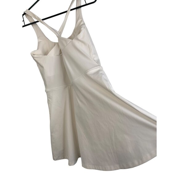 Spiritual Gangster Lexi Active White Twist Back Dress M Inner Shorts 8339 EUC - Picture 6 of 10